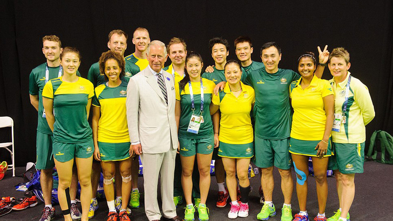 Price Charles Australia TV Television Camera Volant Wear Badminton Activewear Cool Fashion Kento Momota Japan Badminton Player Best World Champion Performance Active Wear Lin Dan Lee Chong Wei Srikanth Kidambi Viktor Axelsen Clothing BWF Singles Champion